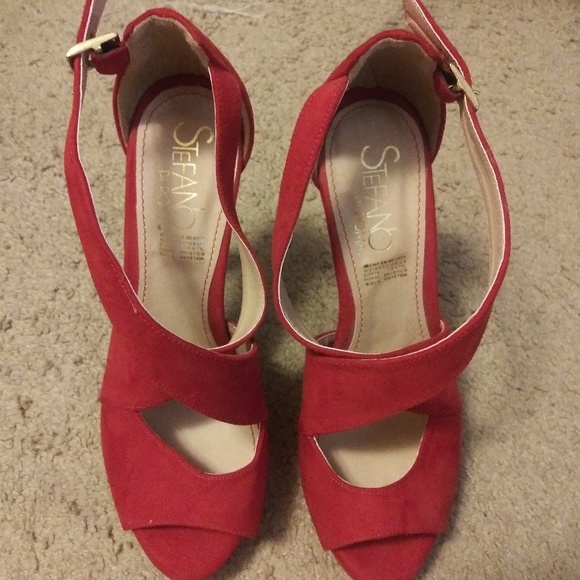 Stefano Di Roma Dalia Red Sandals - Picture 1 of 4